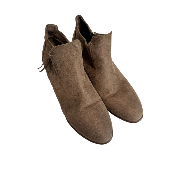 Brown‎ Suede Booties Size 9 WIld Diva Lounge - Picture 3 of 9